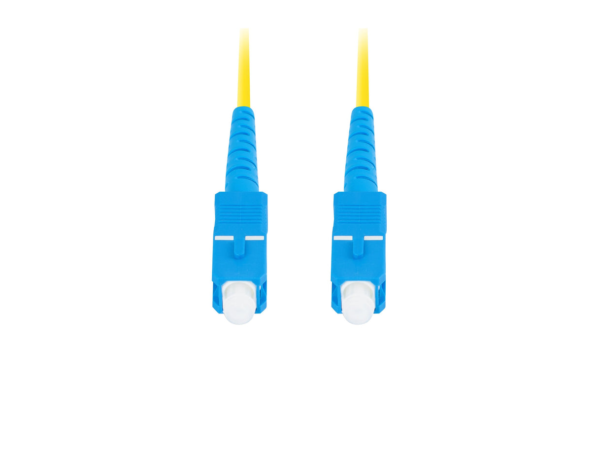 Cable Fibra Óptica 10m Lanberg Mono Sc/Upc-Sc/Upc Simplex G657a1 Lszh Amarillo