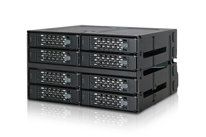 EAN 4713227445085 - Icy Dock MB508SP-B panel bahía disco duro 2x 5,25" Panel de instalación Negro imagen 2