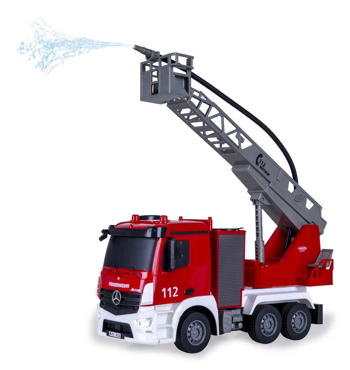 EAN 4042774474539 - Jamara Mercedes-Benz Antos modelo controlado por radio Camión de bomberos Motor eléctrico 1:26 imagen 7