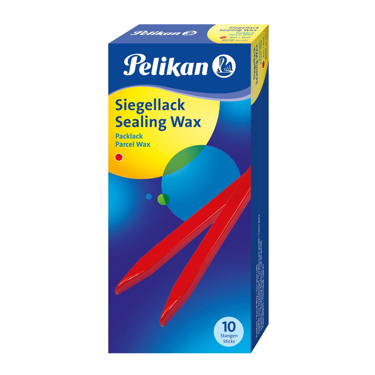 Pelikan Lacre 60/10 Para Paquetes - Ideal Para Sellar Paquetes De Forma Segura - Color Rojo