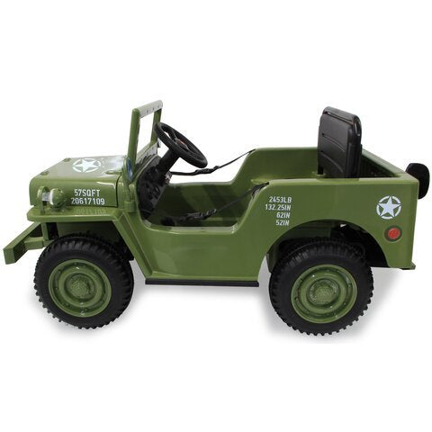Jamara Ride-On Jeep Willys Base Army Verde 3+