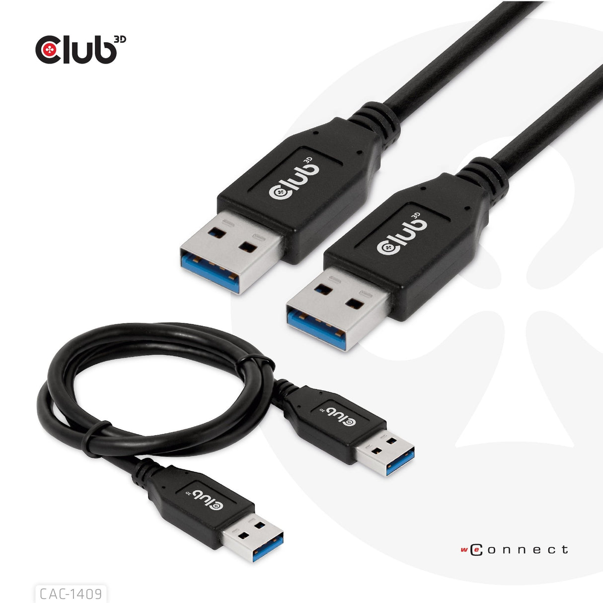 EAN 8719214472863 - CLUB3D CAC-1409 cable USB USB 3.2 Gen 2 (3.1 Gen 2) 0,5 m USB A 10 Gbit/s 15 W Negro imagen 3