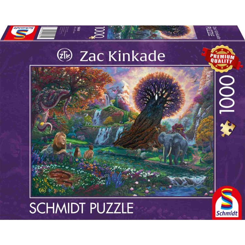 Schmidt Spiele Zac Kinkade: El Jardín Del Edén, Rompecabezas De 1000 Piezas 58610
