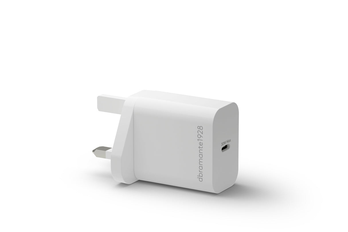 Dbramante1928 Re-Charge Adaptador De Corriente 30 Vatios 3 A (Usb-C) Blanco Reino Unido