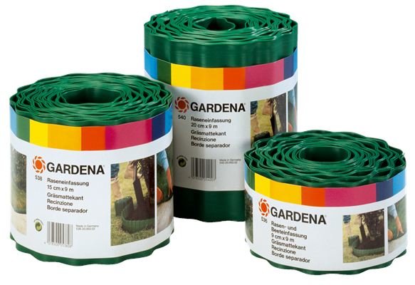 Gardena 538-20 Cercadillo Para Césped De Plástico Verde 9m
