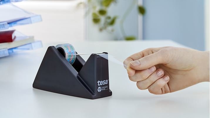 Tesa 59327 Cinta Adhesiva De Plástico Negro