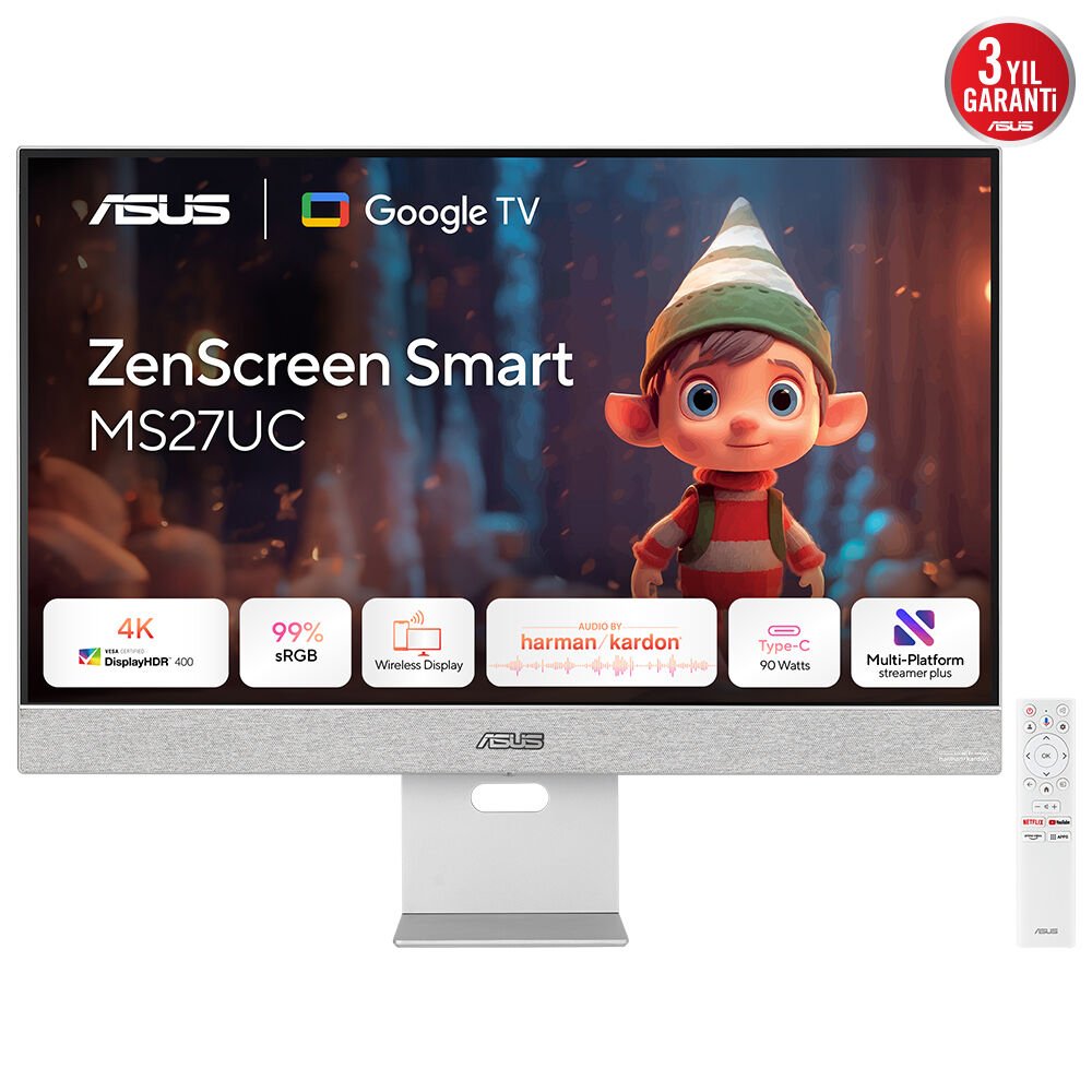 EAN 4711387634561 - ASUS ZenScreen Smart Monitor MS27UC pantalla para PC 68,6 cm (27") 3840 x 2160 Pixeles 4K Ultra HD LCD Gr imagen 2