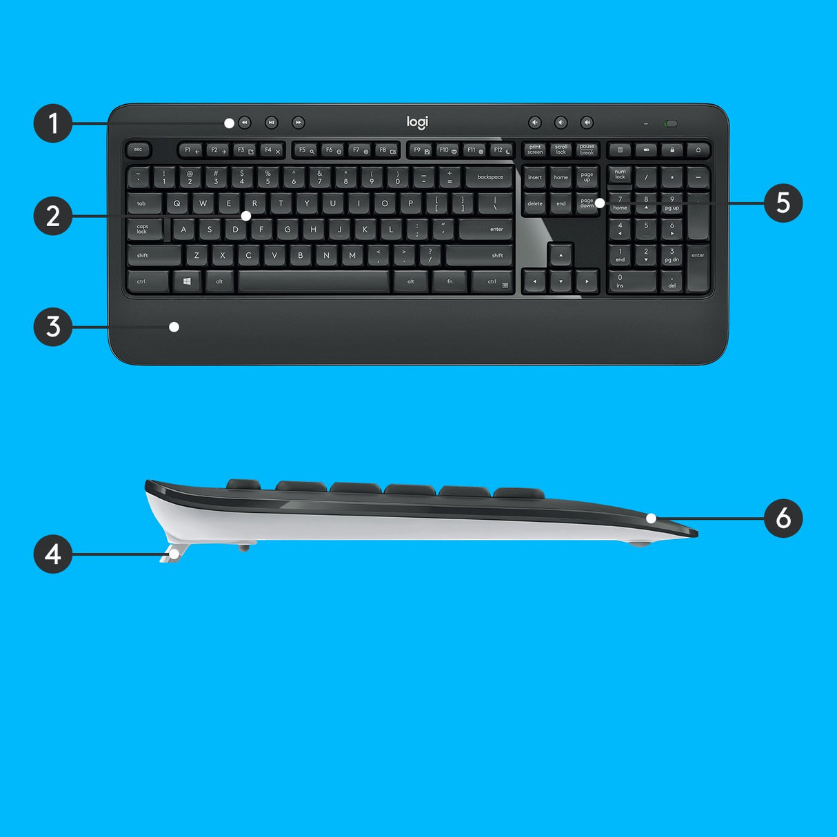 EAN 5099206077461 - Logitech 920-008685 teclado Ratón incluido Universal RF inalámbrico QWERTY Internacional de EE.UU. Negro imagen 10