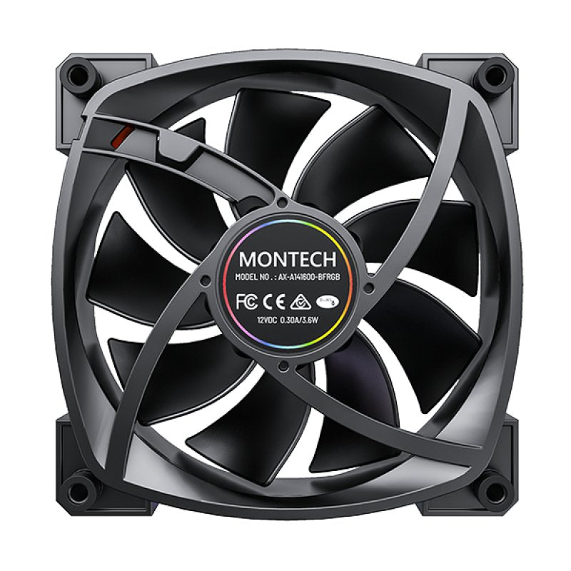 EAN 4710562747287 - Montech AX140 PWM Carcasa del ordenador Ventilador 14 cm Negro 1 pieza(s) imagen 5