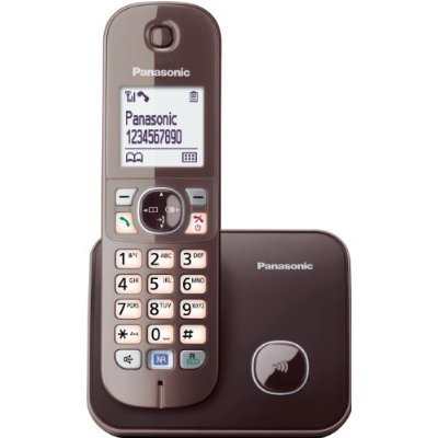 Teléfono Panasonic Kx-Tg6811ga Dect Marrón Identificador De Llamadas
