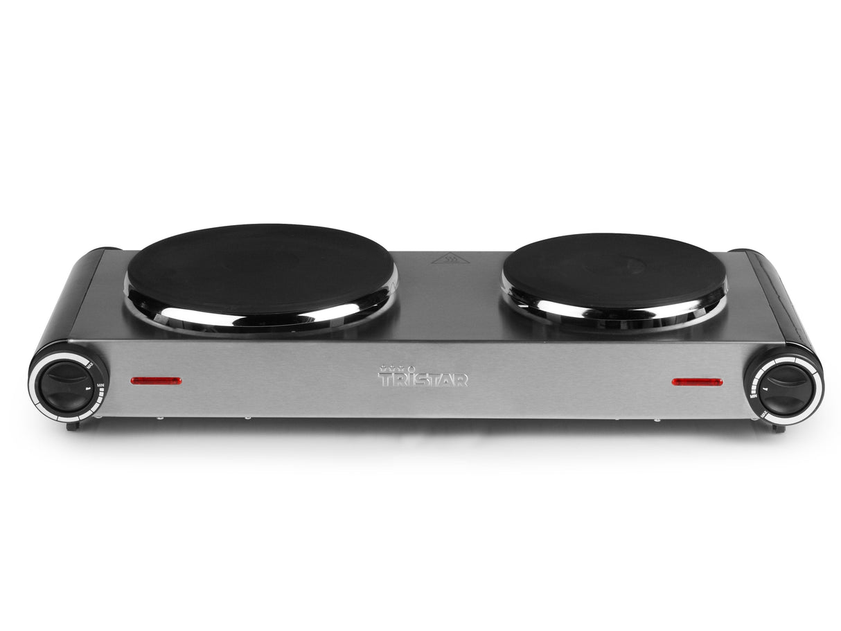 EAN 8713016062482 - Tristar KP-6248 hobs Acero inoxidable Encimera Hornillo eléctrico / Placa eléctrica 2 zona(s) imagen 4