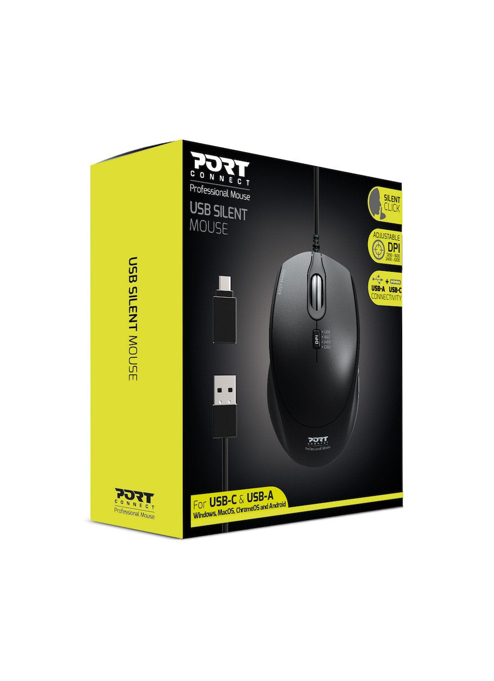EAN 3567049007119 - Port Designs 900711 ratón mano derecha USB tipo A Óptico 3200 DPI imagen 4