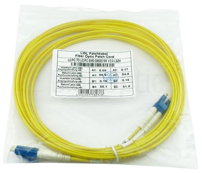 Blueoptics Sfp3131bu2.5mk Cable De Fibra Óptica E Infiniband 2,5 M Lc Amarillo