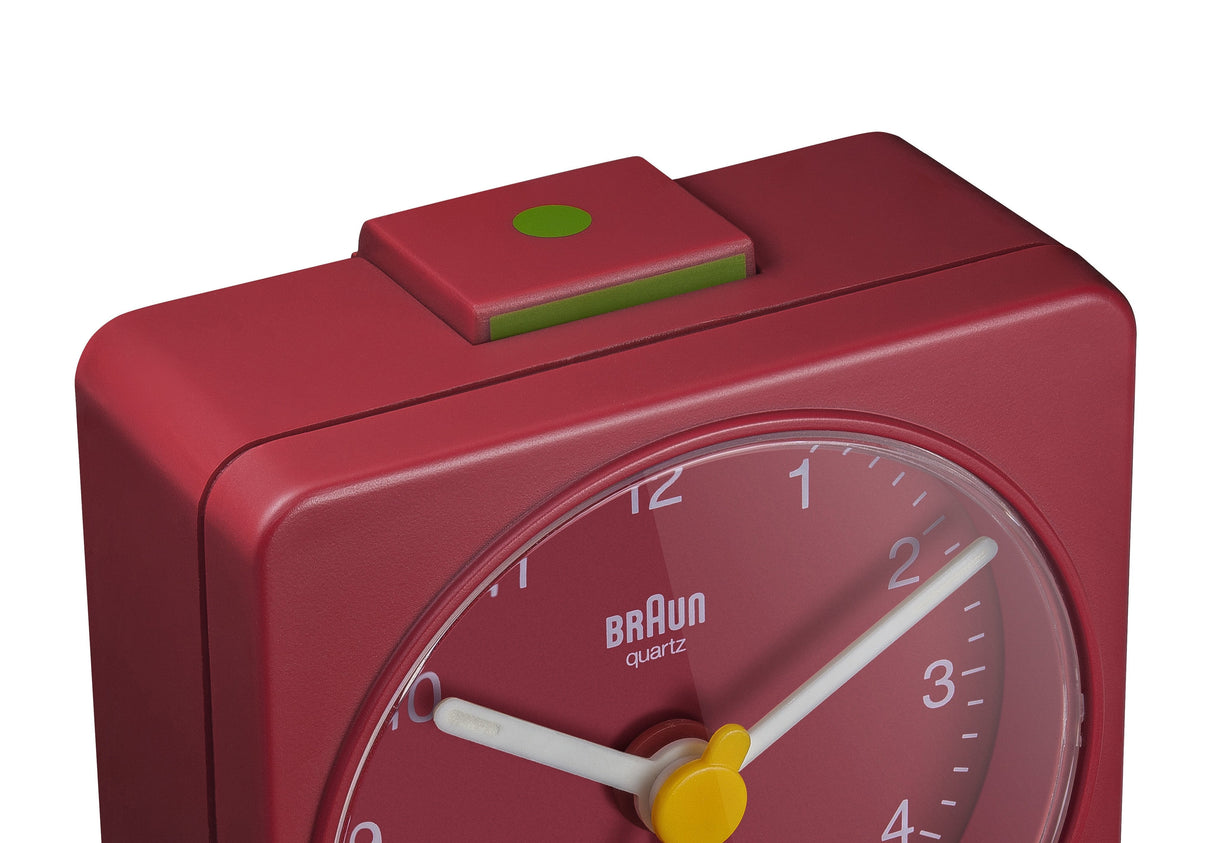 Braun Bc 02 R Reloj Despertador De Cuarzo Rojo