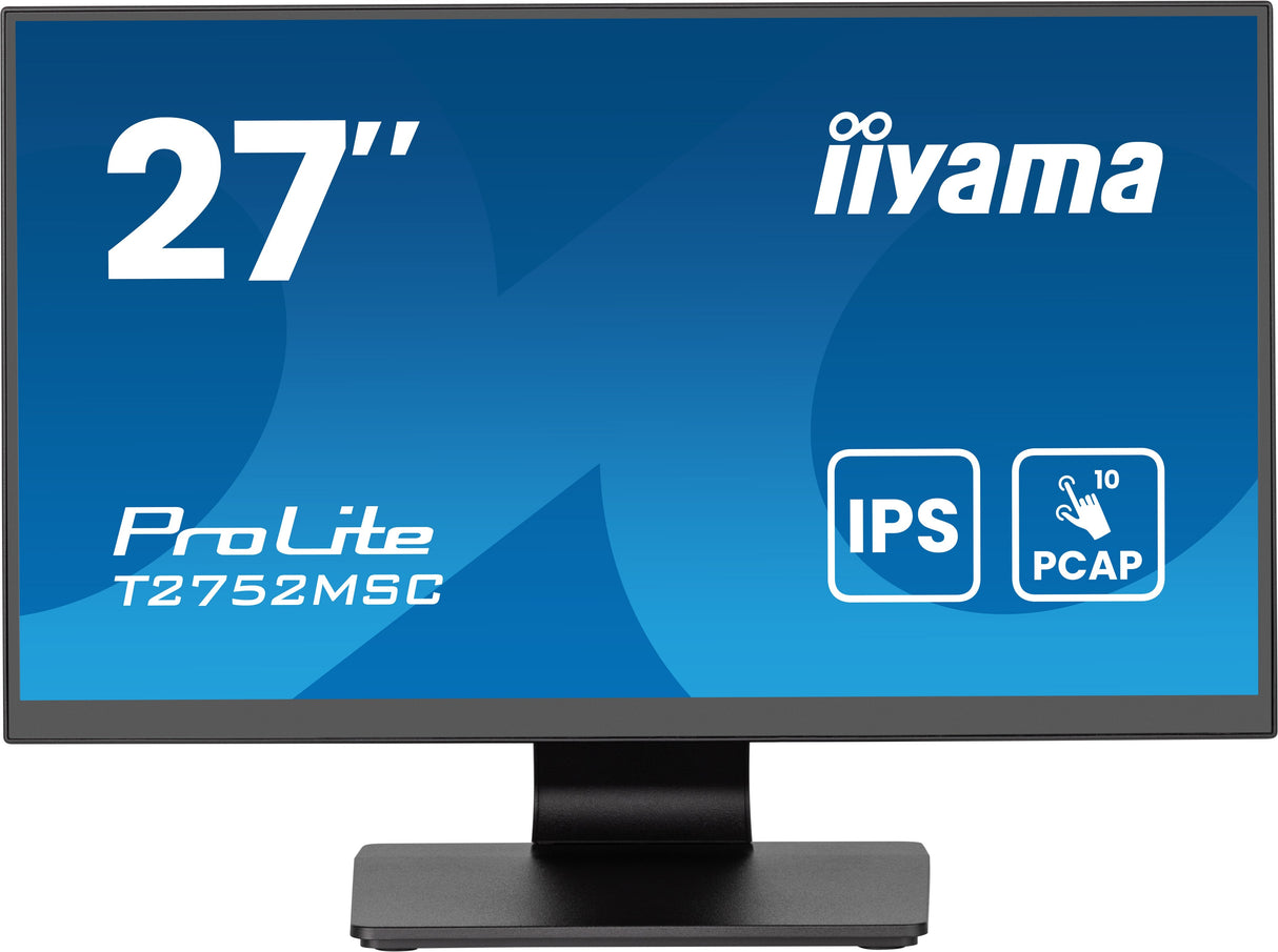 Monitor Iiyama 27" T2752msc-B1ag 16:9 Touch Hdmi+Dp Ips