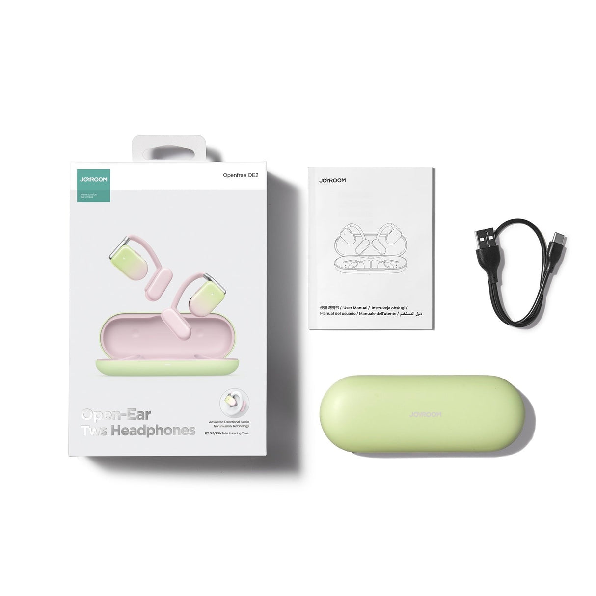 Auriculares Joyroom Jr-Oe2 Rosa Bluetooth
