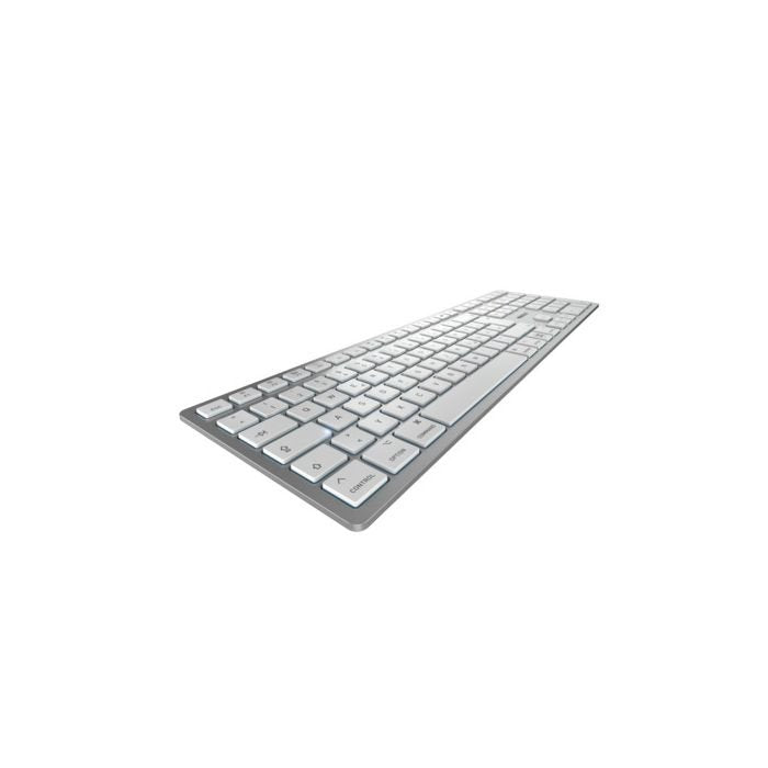 Cherry Kw 9100 Slim For Mac Teclado Usb + Bluetooth Qwerty Inglés Plata