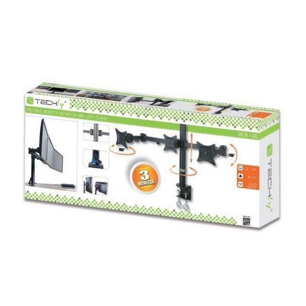 EAN 8057685301757 - Techly ICA-LCD 482-T soporte para monitor 61 cm (24") Escritorio Negro imagen 2