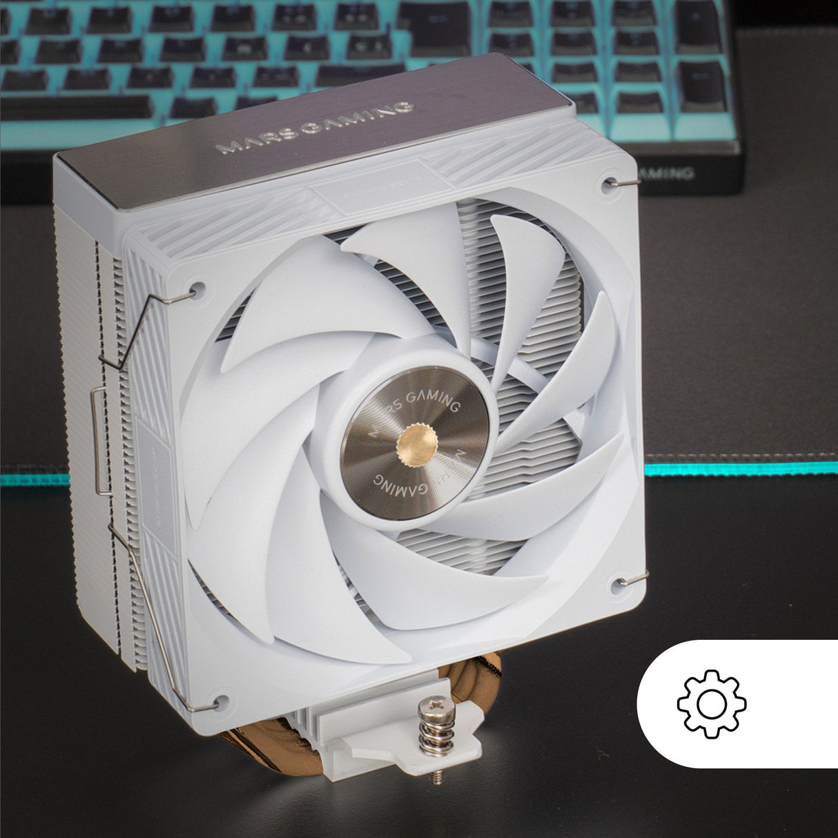 Ventilador Con Disipador Mars Gaming Mcpu-X4 12cm Blanco