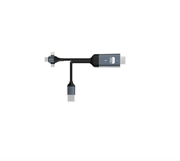 Devia 3 In 1 Hdmi Cable 2k 1080p 60hz Video Audio Transfer