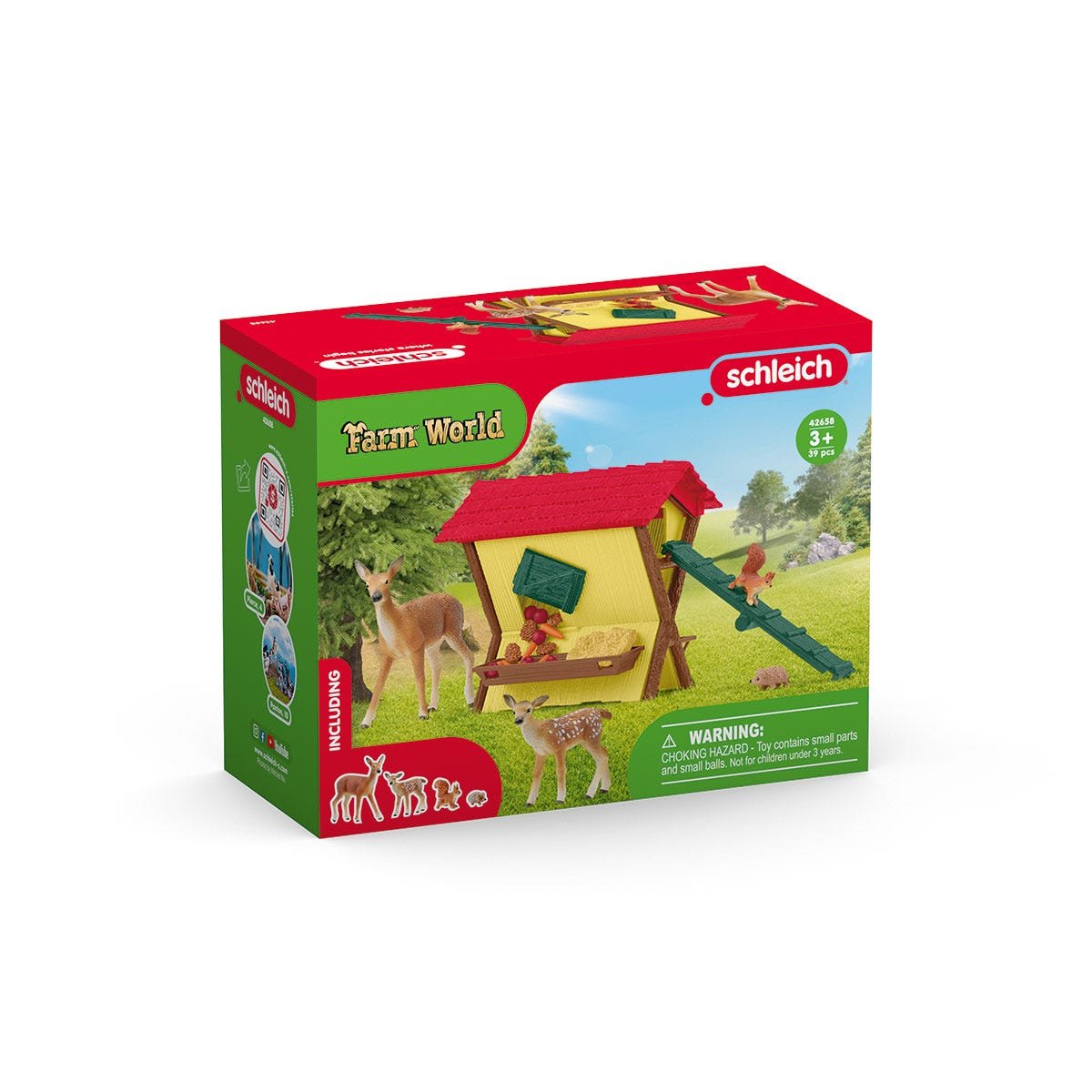 Figura Schleich Farm World Alimentando A Los Animales Del Bosque 42658