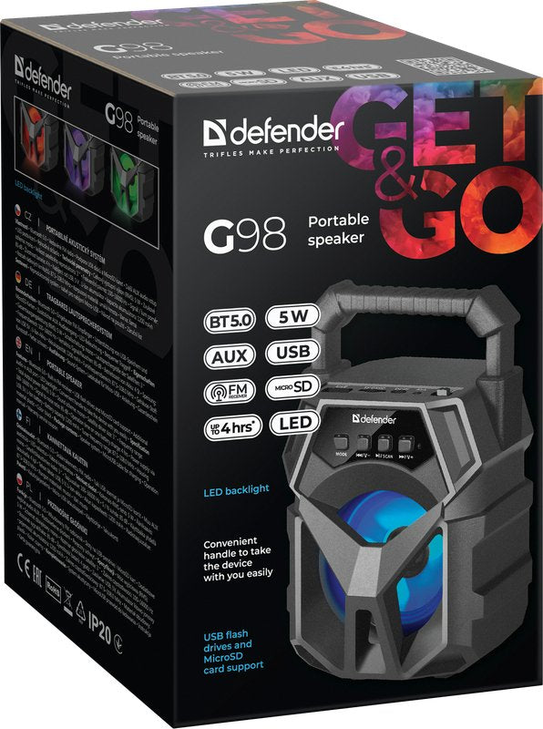 EAN 4714033650984 - Defender G98 Altavoz monofónico portátil Negro 5 W imagen 8