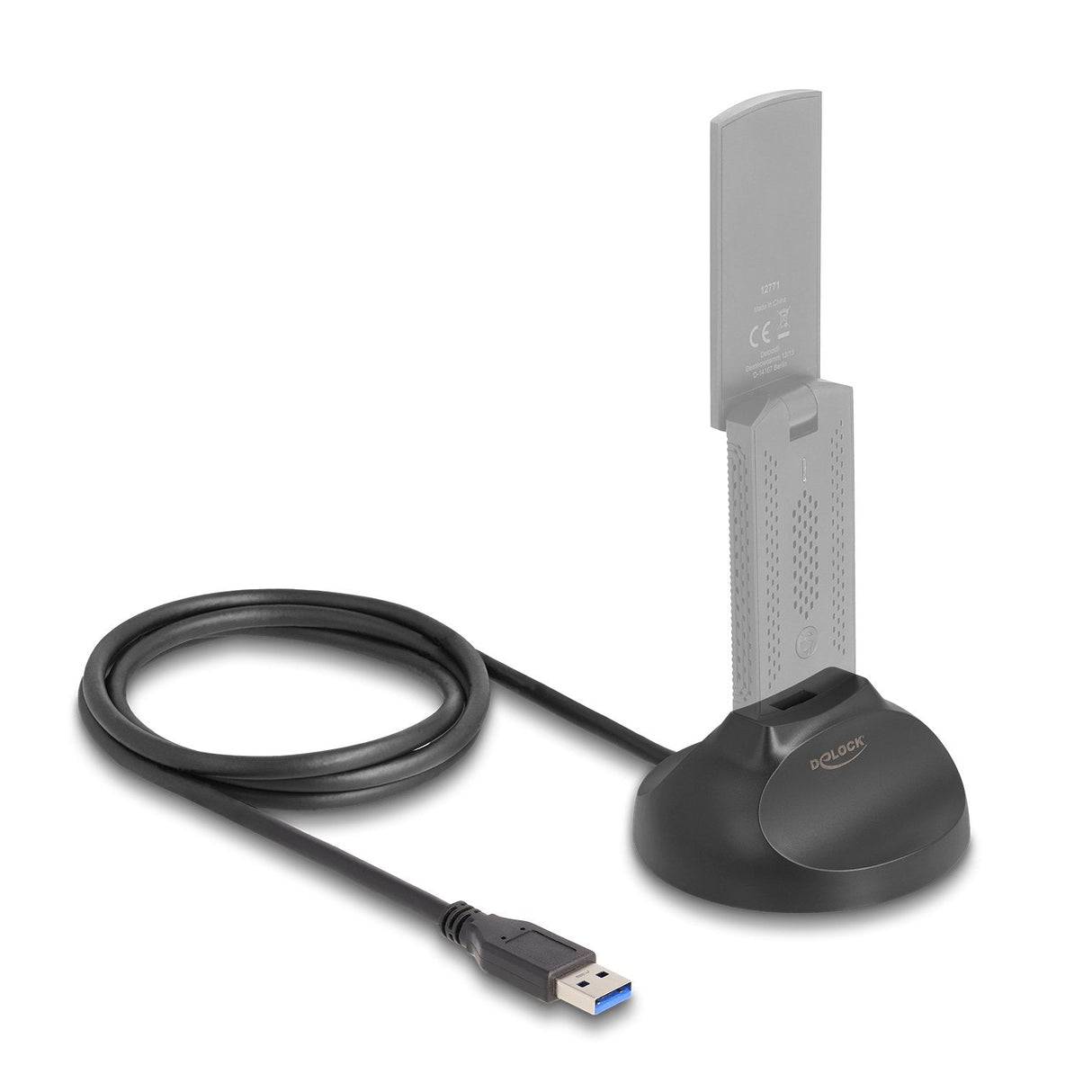 Delock 64271 Base Magnética Cable De Acoplamiento Usb Tipo-A 5 Gbps 1,2 M