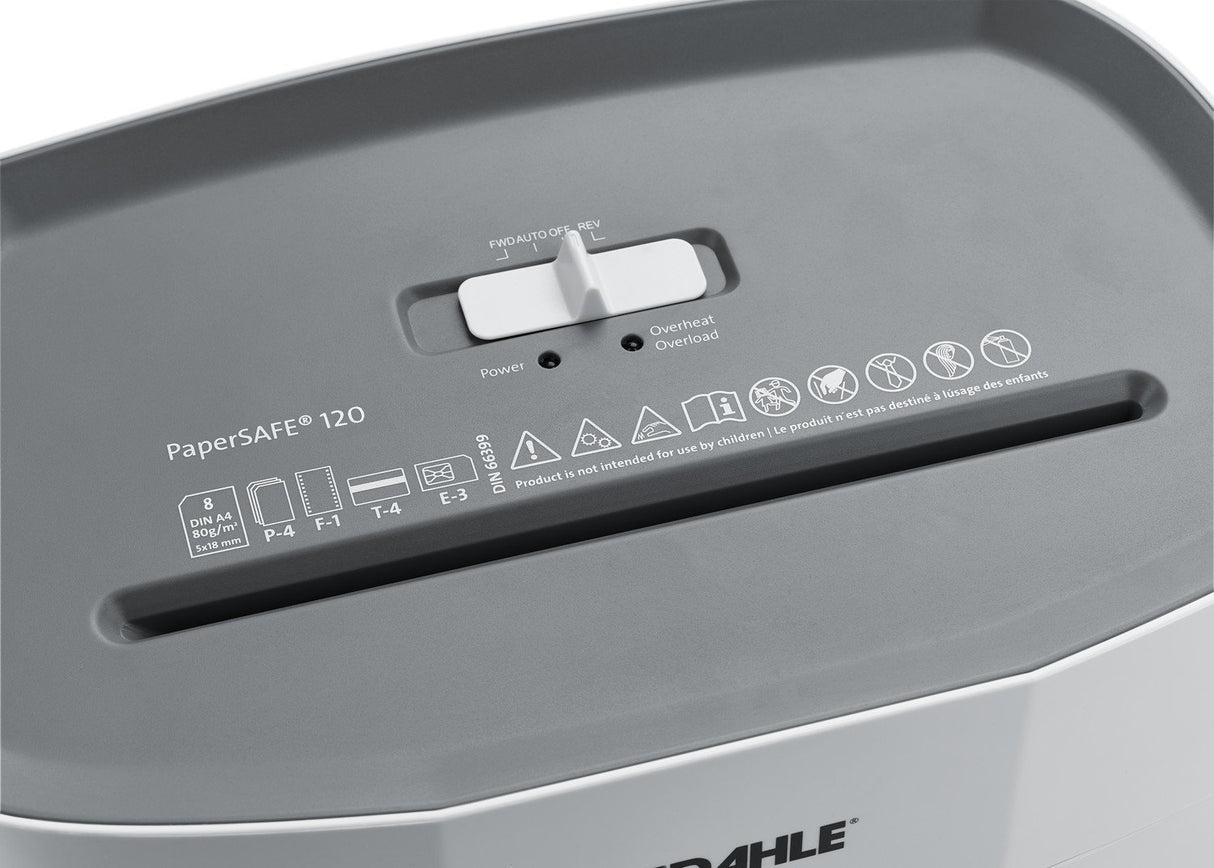 EAN 4009729074206 - Dahle PaperSAFE 120 triturador de papel Corte en partículas 65 dB 22 cm Gris, Blanco imagen 9