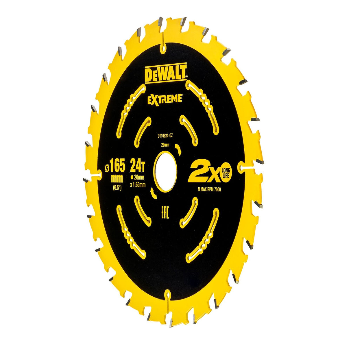 Dewalt Dt10624-Qz Elite Csb 165 X 20mm 24t