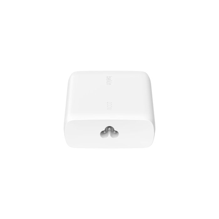 Cargador De Pared Belkin 4 Puertos Usb-C Gan 200w, Blanco