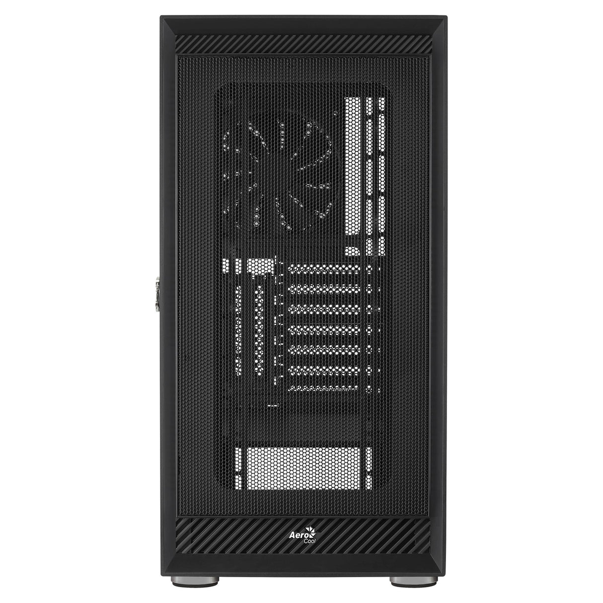 Caja Pc Aerocool Graphite V1 Frontal Mesh Lateral De Cristal Templado