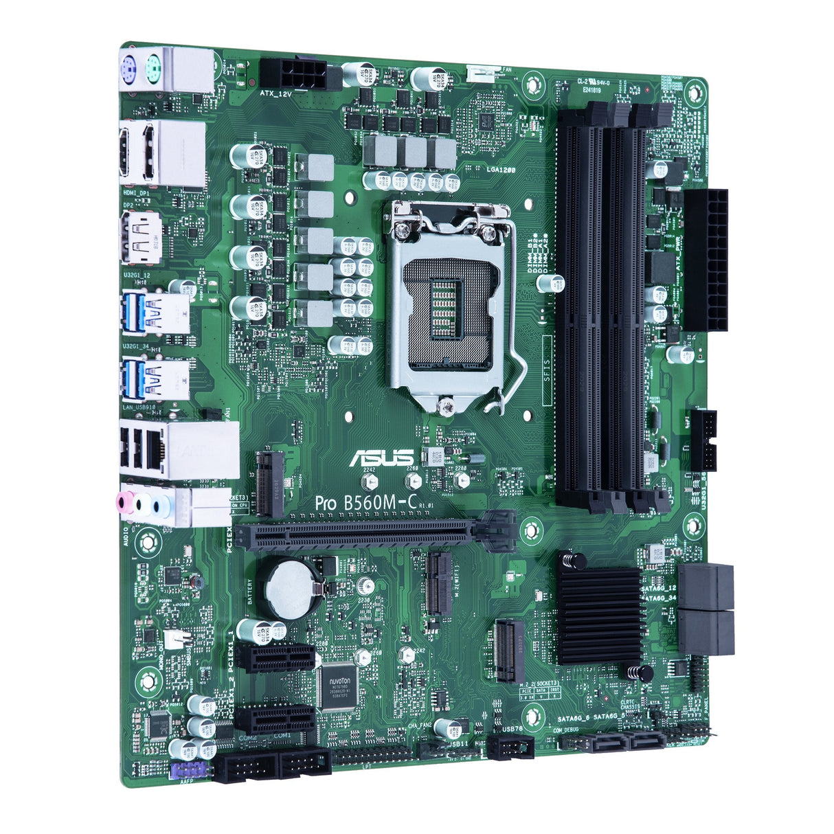 Placa Base Asus B560m-C/Csm Pro M-Atx/4xddr4/6xsata6/1xusb 3.2/2xusb 2.0 90mb1720-M0eayc