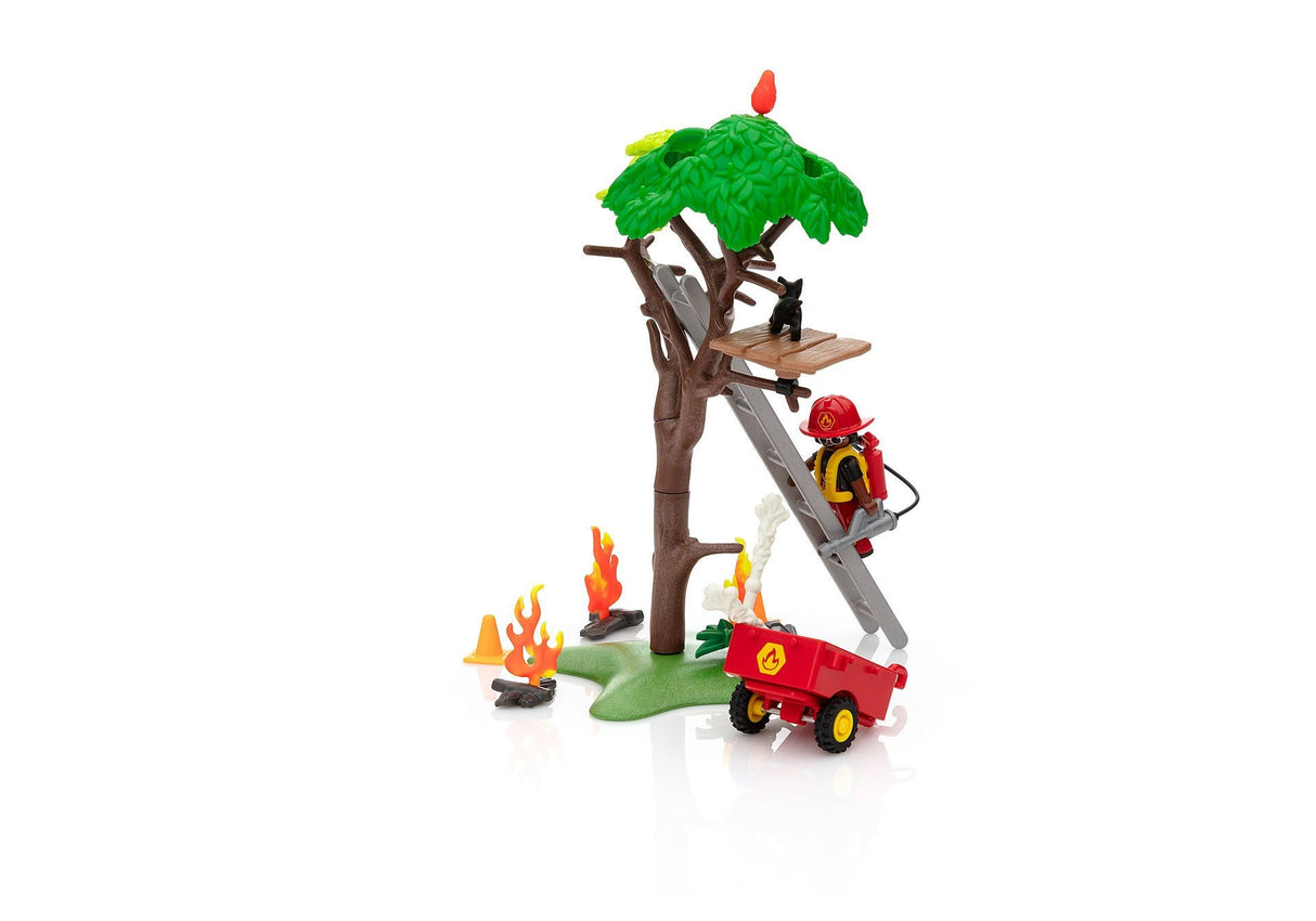 Playmobil 70917 Duck On Call Accion Rescate De Bomberos Rescata Al Gato!