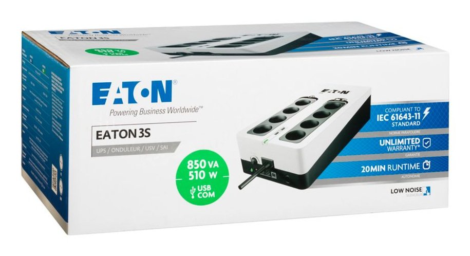 EAN 0743172101778 - Eaton 3S850D sistema de alimentación ininterrumpida (UPS) En espera (Fuera de línea) o Standby (Offline) imagen 3