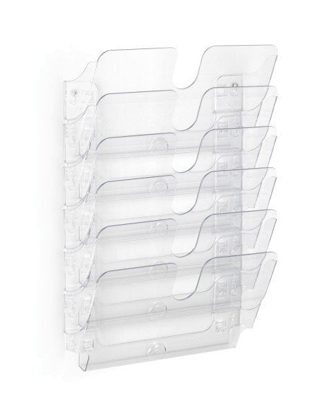 Set Dispensador De Folletos Durable Formato Apaisado Flexiplus 6 A4 Transp