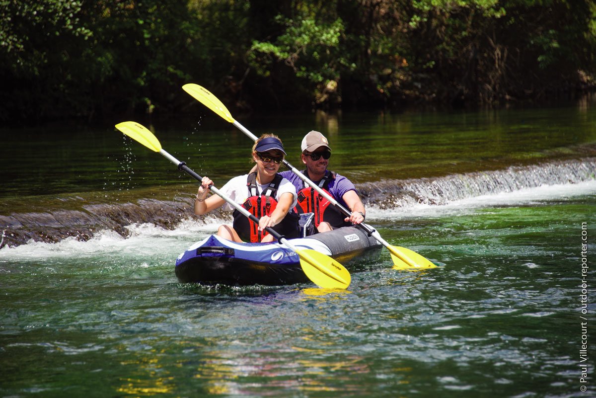 Sevylor Hudson Kayak, Bote Inflable Negro/Azul, 374 X 89 Cm 2000014708