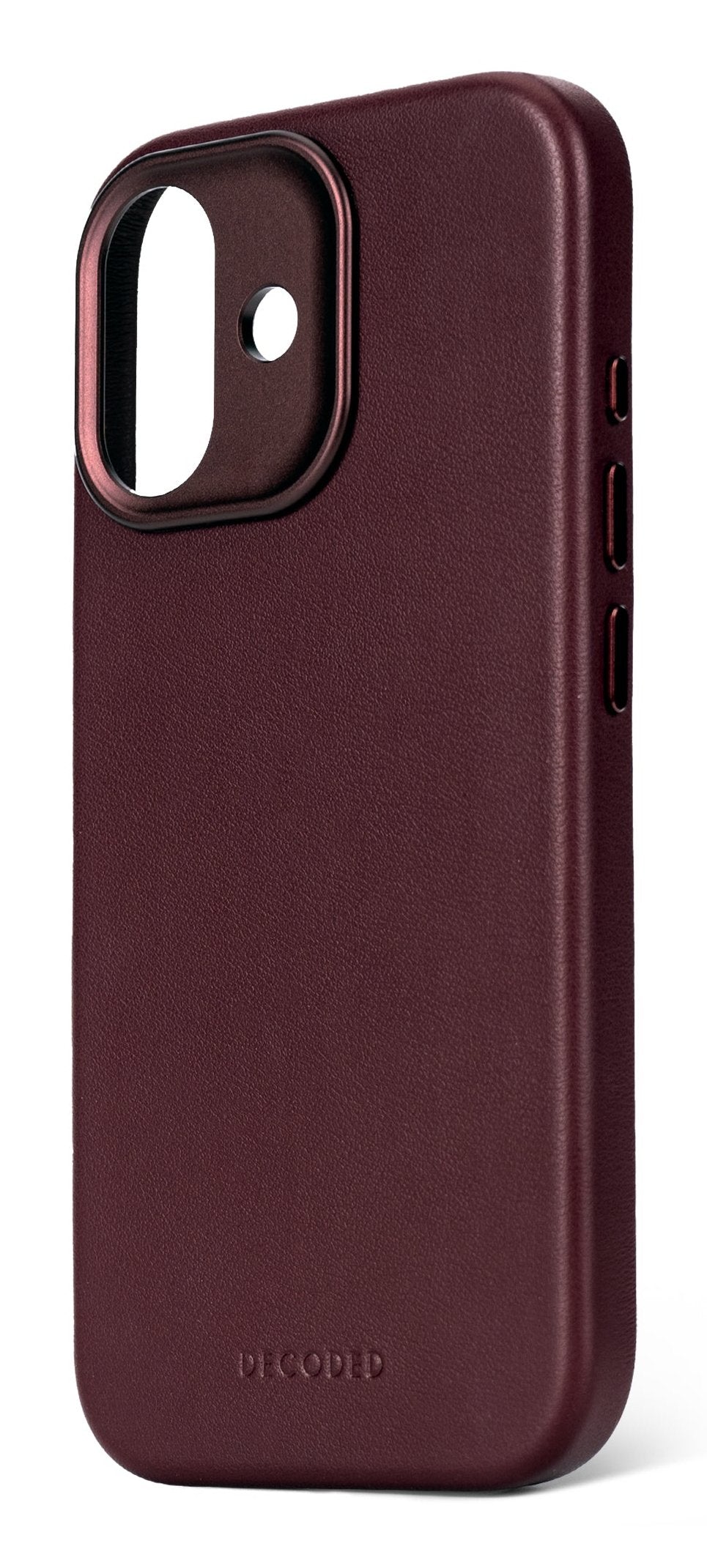 Decoded Leather Backcover Iphone 17 Dark Ruby