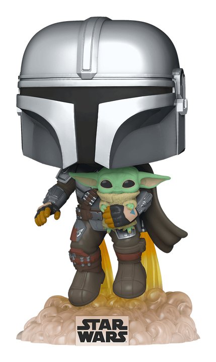 Figura Pop Star Wars The Mandalorian Mando Flying With Jet Pack