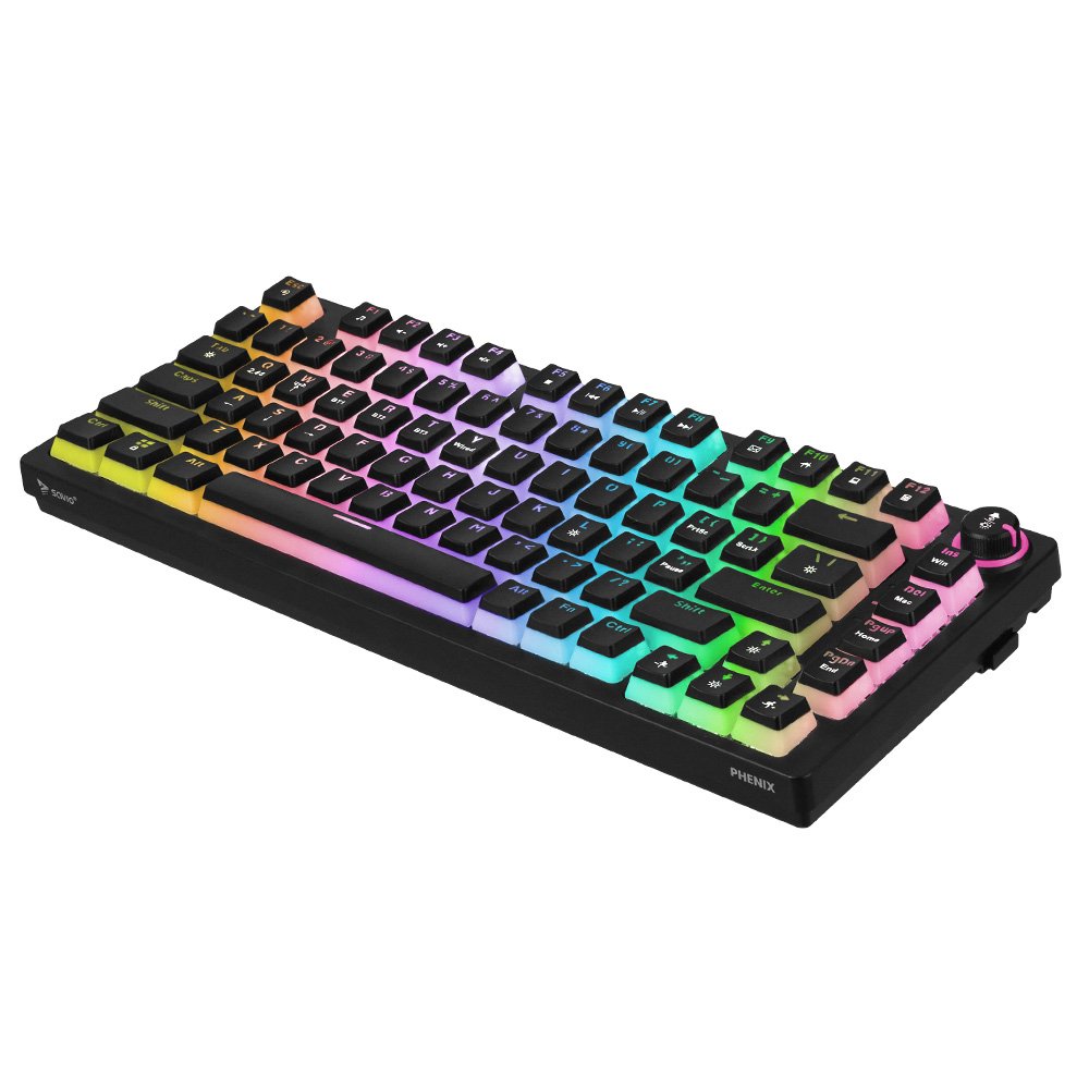 Teclado Mecánico Inalámbrica Phenix, Gateron Yellow Pro, Pudding