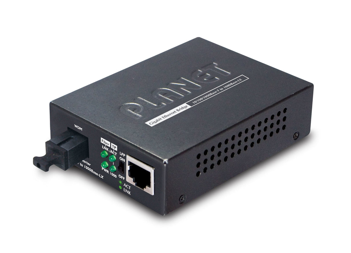 10 100 1000base-T To Wdm Bi-Directional Fiber Converter 15km