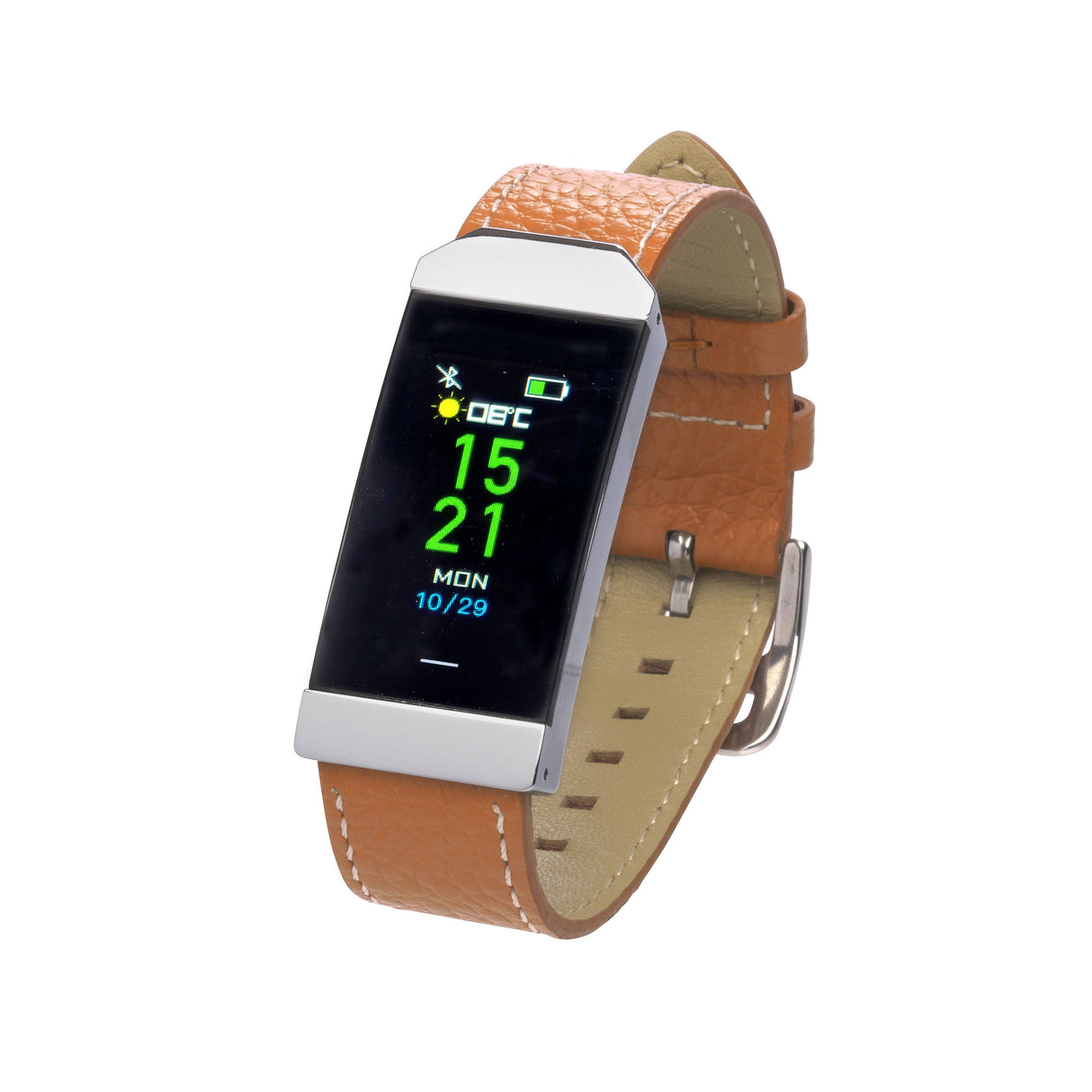 Pulsera Cuantificadora Denver Bfh-250 Brown Bt Pantalla 2.4cm Color Frecuencia Cardiaca Notificaciones Bat 90mah Ip68