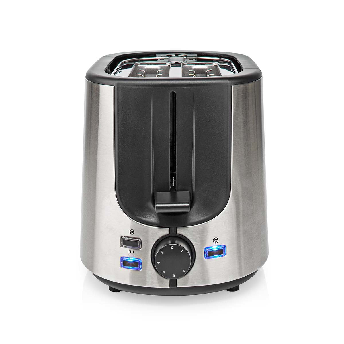 EAN 5412810336272 - Nedis KABT300EAL tostadora 7 2 rebanada(s) 1000 W Aluminio, Negro imagen 3