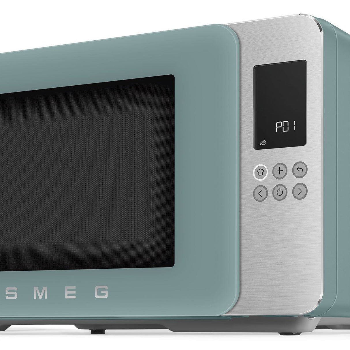 Microondas Smeg Con Grill Moc01egmeu, 4 Funciones, 1900w, Verde Esmeralda Mate