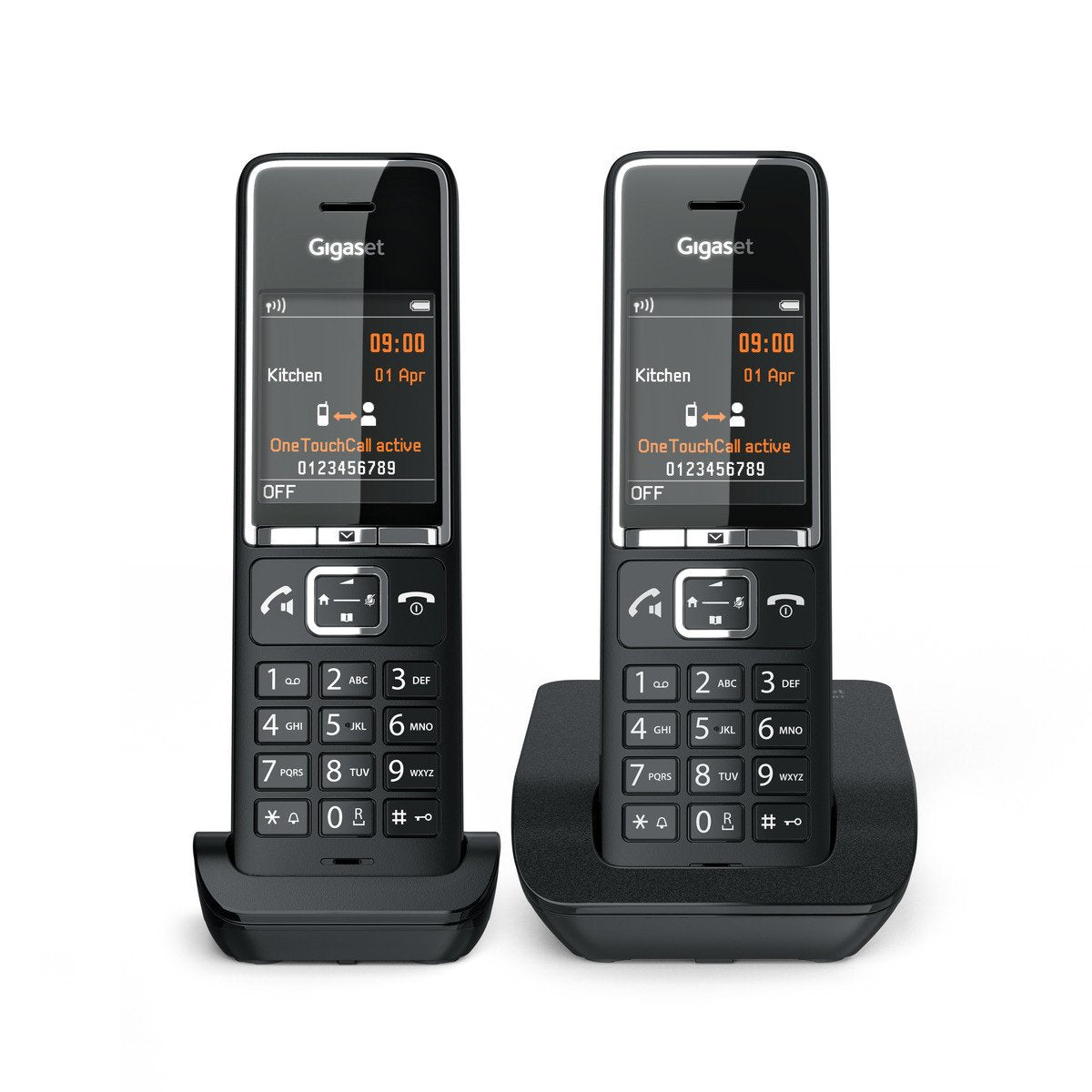 EAN 4250366866352 - Gigaset COMFORT 550 duo Teléfono analógico Identificador de llamadas Negro imagen 5