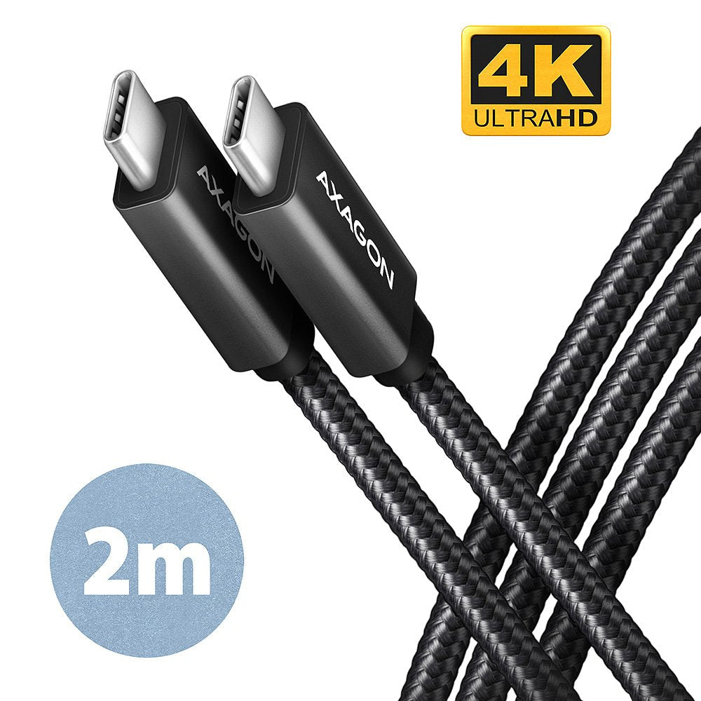 Axagon Hcm32-Cm20ab Cable Usb-C 3.2 Gen 2 Auf Usb-C 3.2 Gen 2, Negro - 2m