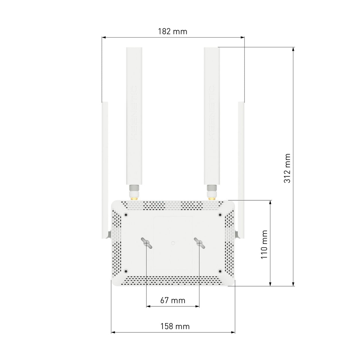 EAN 4897082921608 - Keenetic Runner 4G (KN-2211) router inalámbrico Ethernet rápido Banda única (2,4 GHz) Gris, Blanco imagen 11