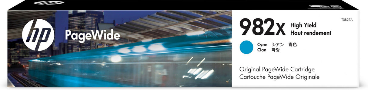 EAN 0190781050094 - HP 982X High Yield Cyan Original PageWide Cartridge cartucho de tinta 1 pieza(s) Alto rendimiento (XL) imagen 1