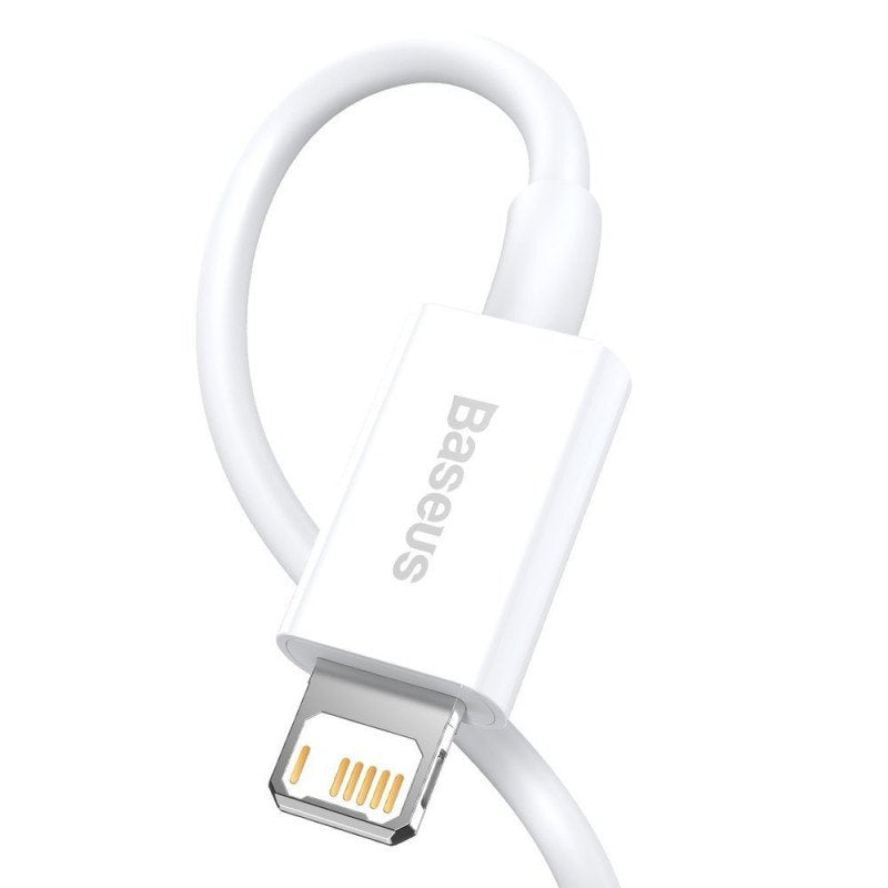 Baseus Lightning Superior Series Cable, Fast Charging, Data 2.4a, 2m White (Calys-C02)
