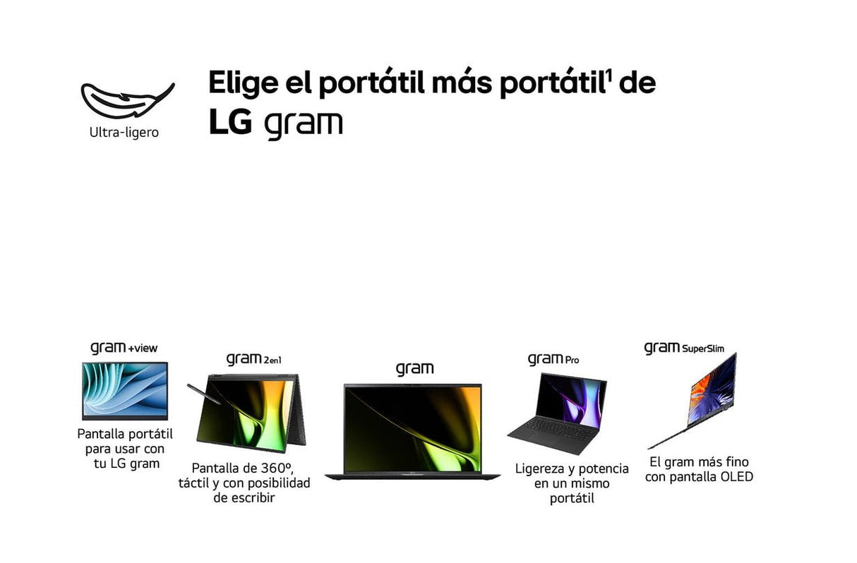Portatil Lg 16zd90sp-A.Ax78b Ultra7 32gb 1tb Ssd