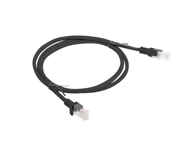 Lanberg Cable De Red Pcu5-10cc-0100-Bk,Rj45,Utp,Cat 5e,1m,Negro